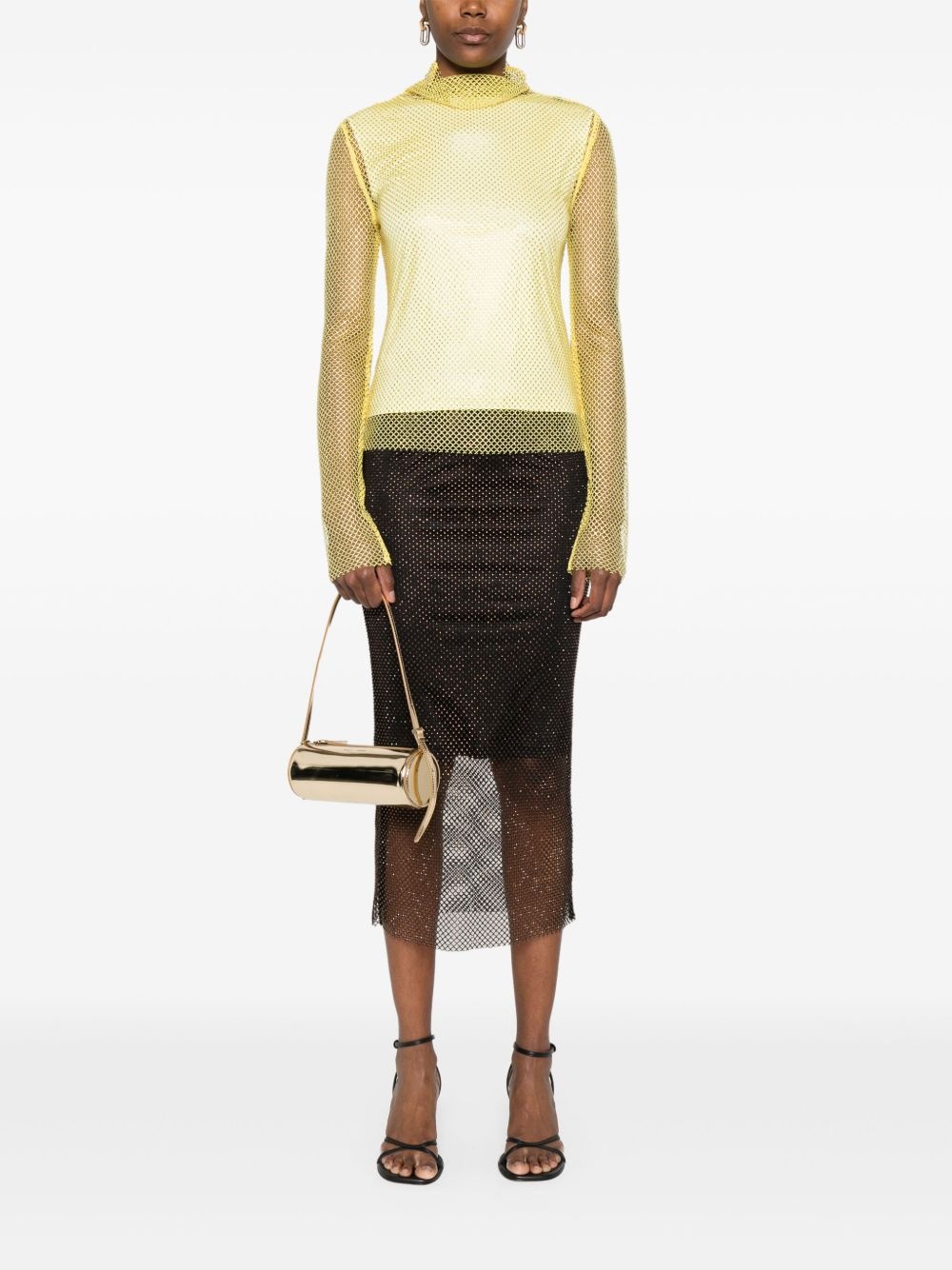 rhinestone-embellished top - 2