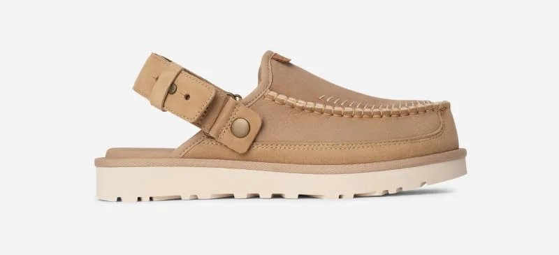 ® Men's Goldencoast Clog Regenerate Sheepskin Shoes in Sand - 1