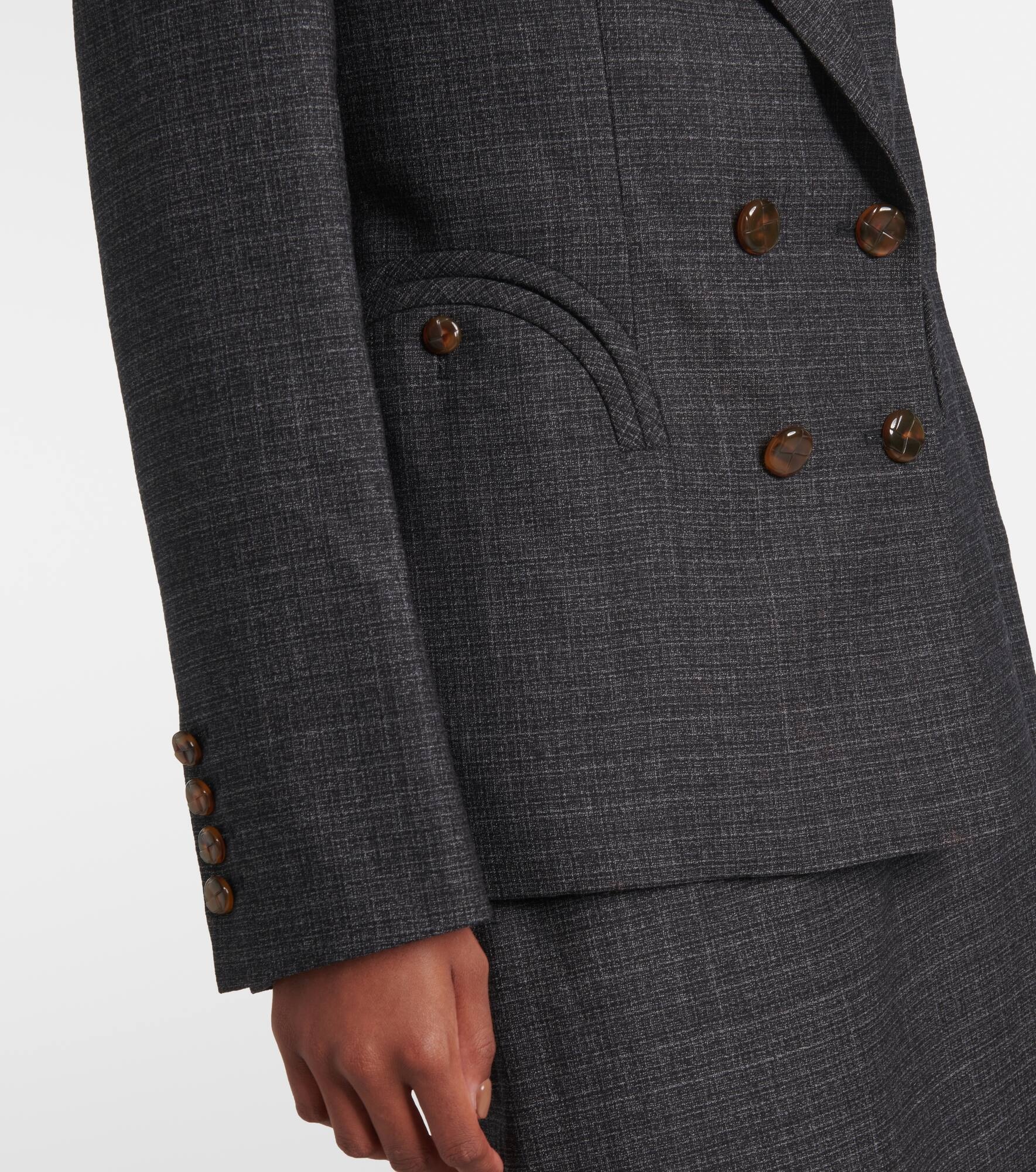 Hunley Charmer checked wool blazer - 5