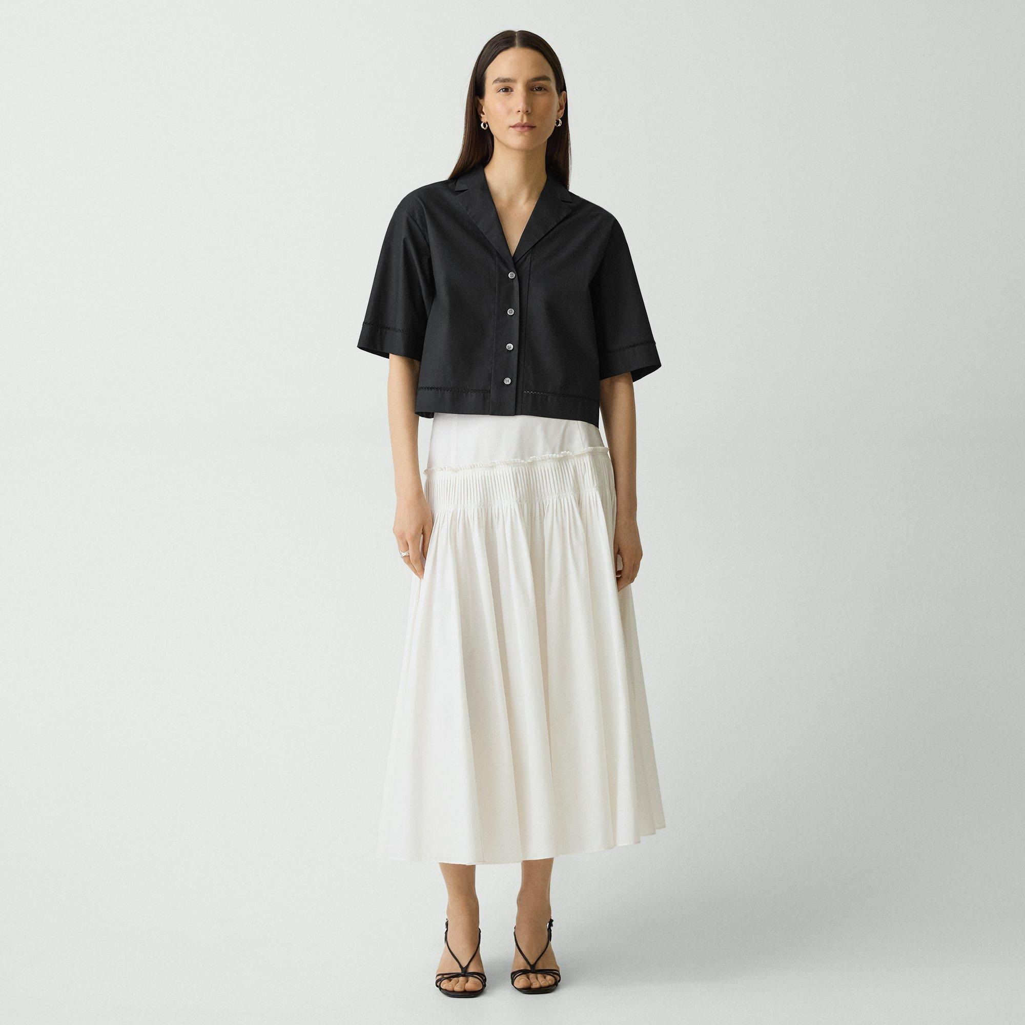 Boxy Camp Shirt in City Poplin - 6