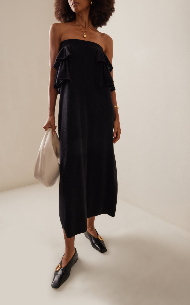 LISA YANG Karla Cashmere Dress black outlook