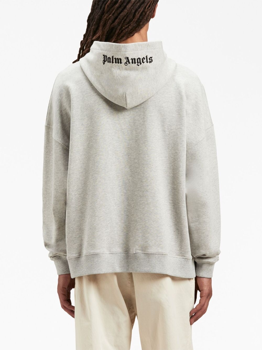embroidered-logo hoodie - 5