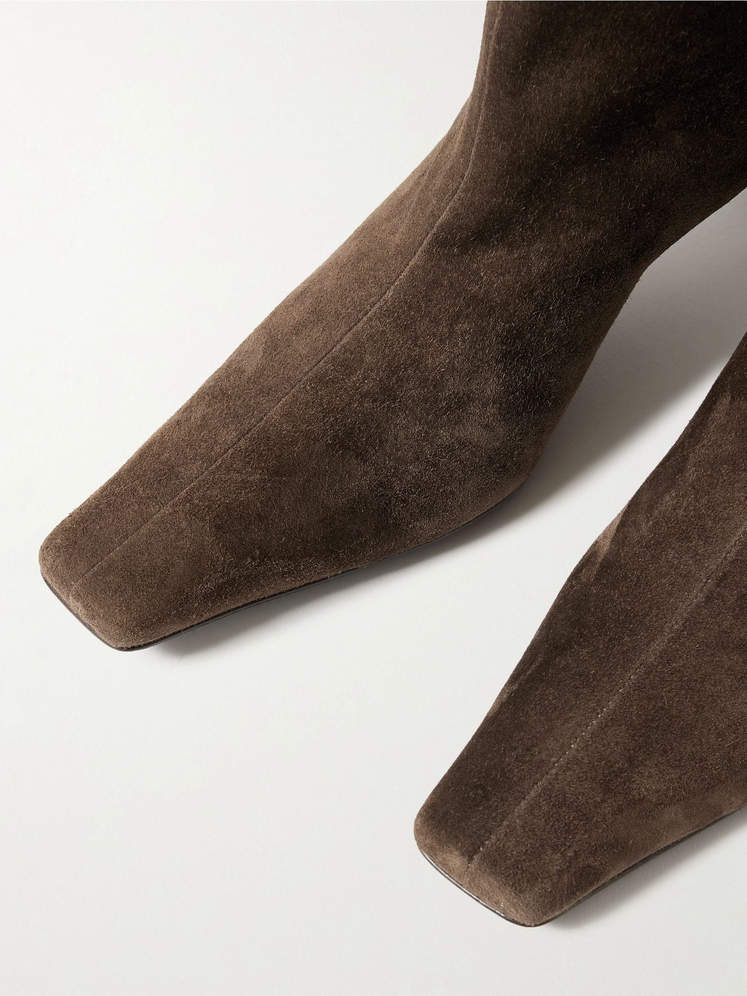 Ona suede ankle boots Chocolate - 4