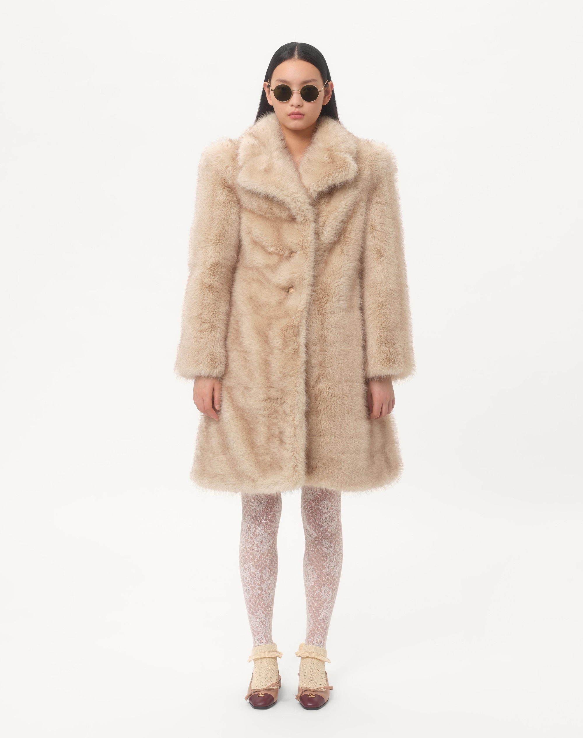SYNTHETIC FUR COAT - 5
