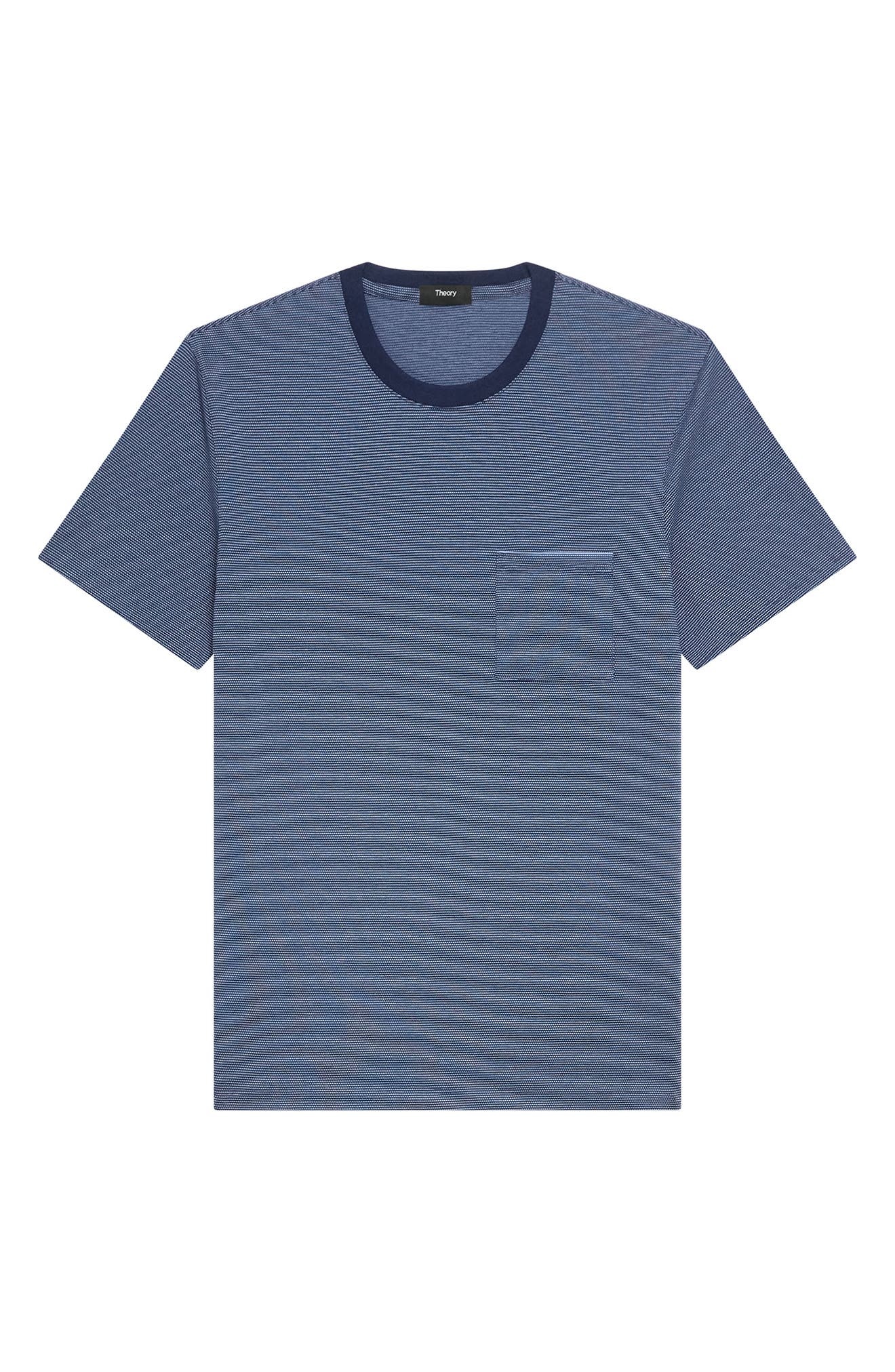 Theory Bird's Eye Ringer T-Shirt in Baltic Multi at Nordstrom - 5
