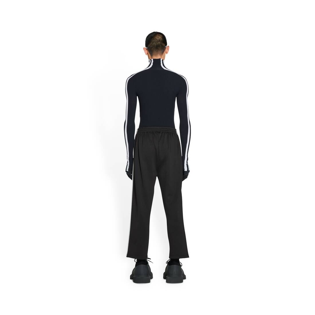 Men's Balenciaga / Adidas Cropped Sweatpants in Black - 4