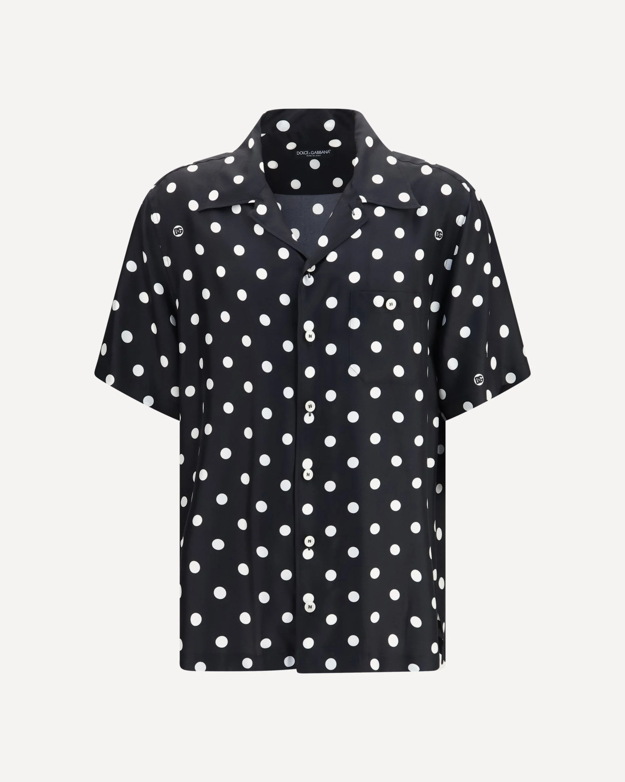 Polka dot silk twill Shirt - 1