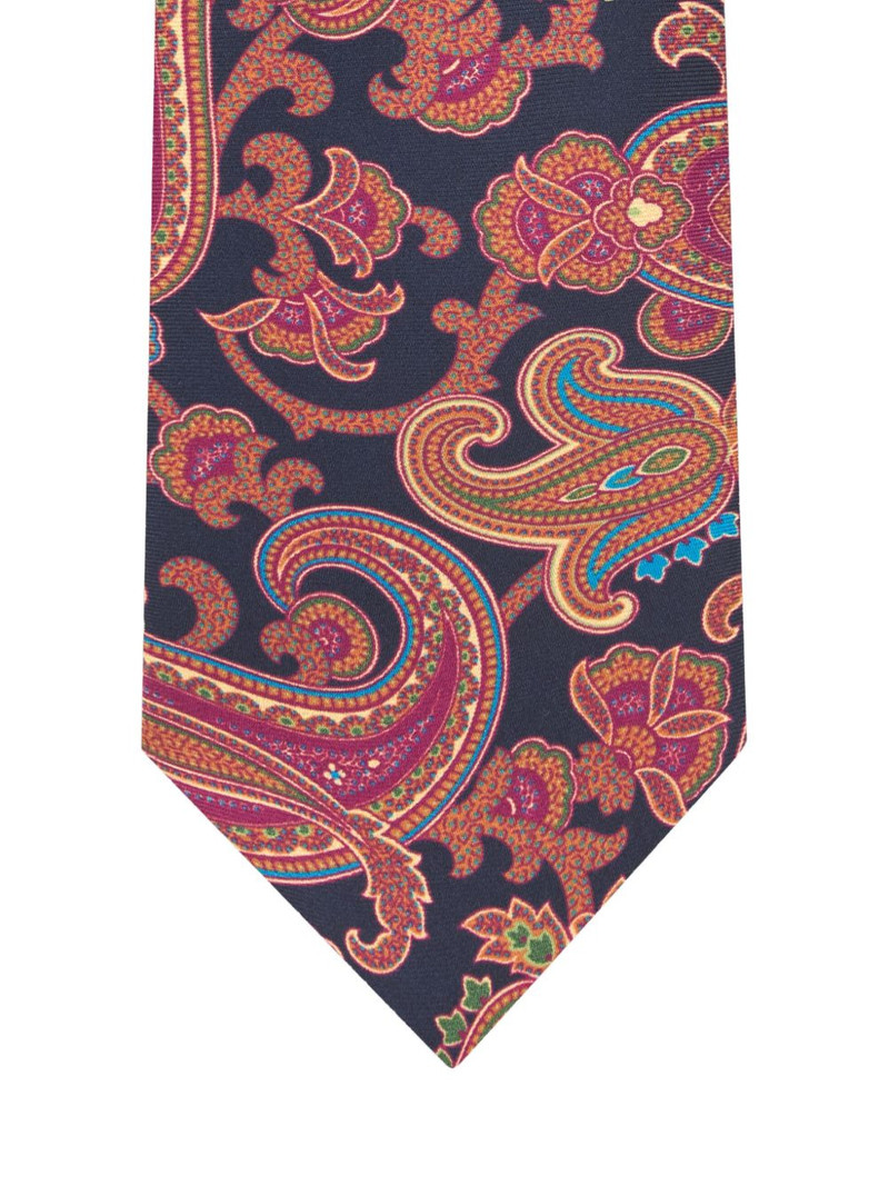 Etro paisley motif silk tie outlook
