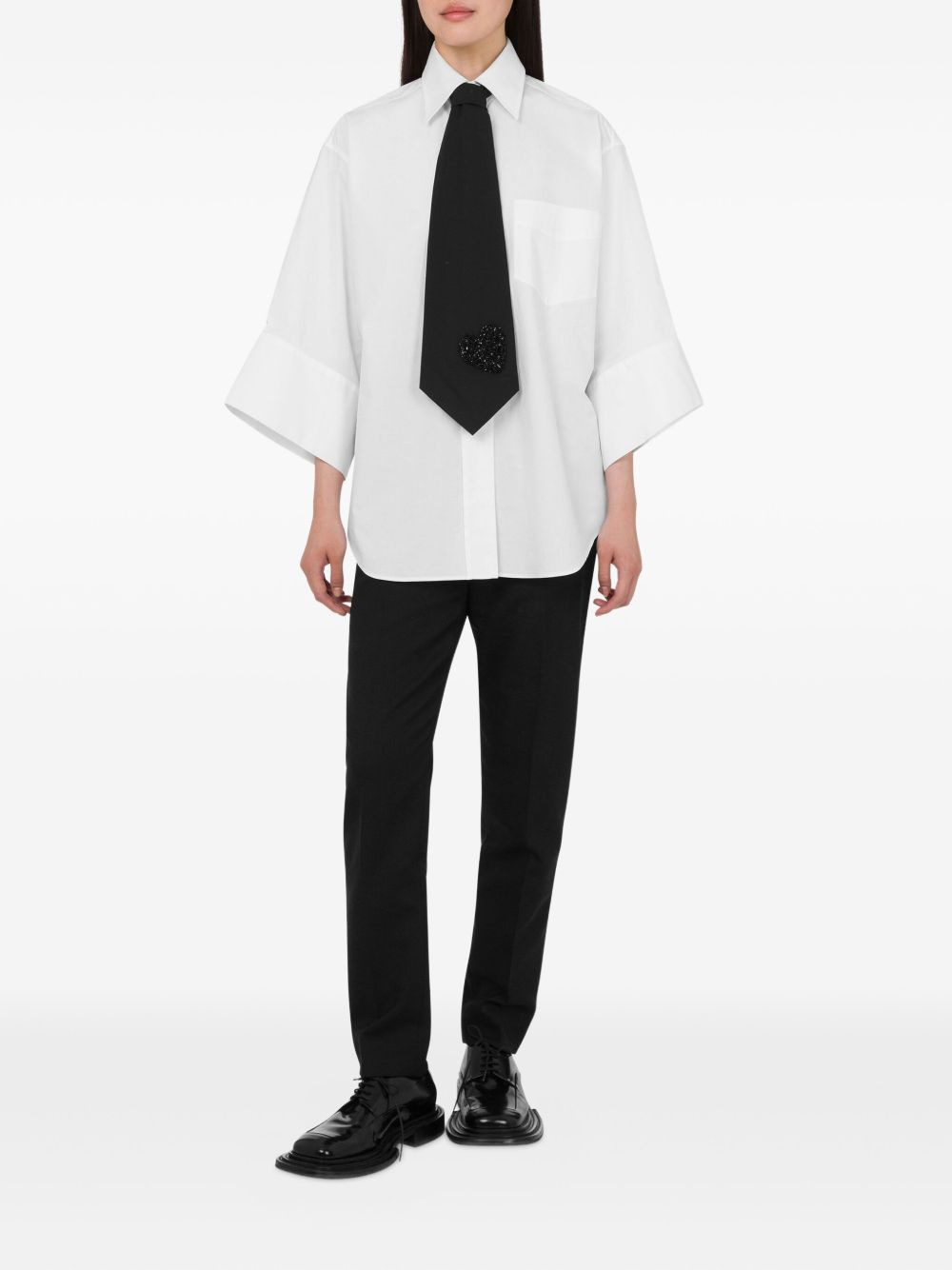 patch-pocket cotton shirt - 2