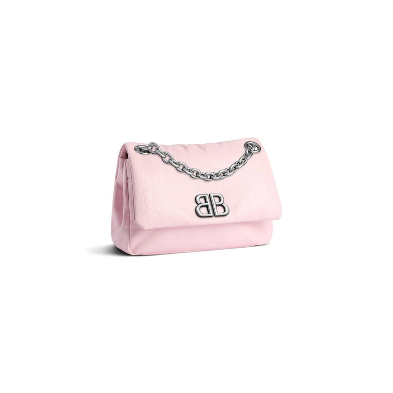 BALENCIAGA Women's Monaco Mini Bag in Petal Pink outlook