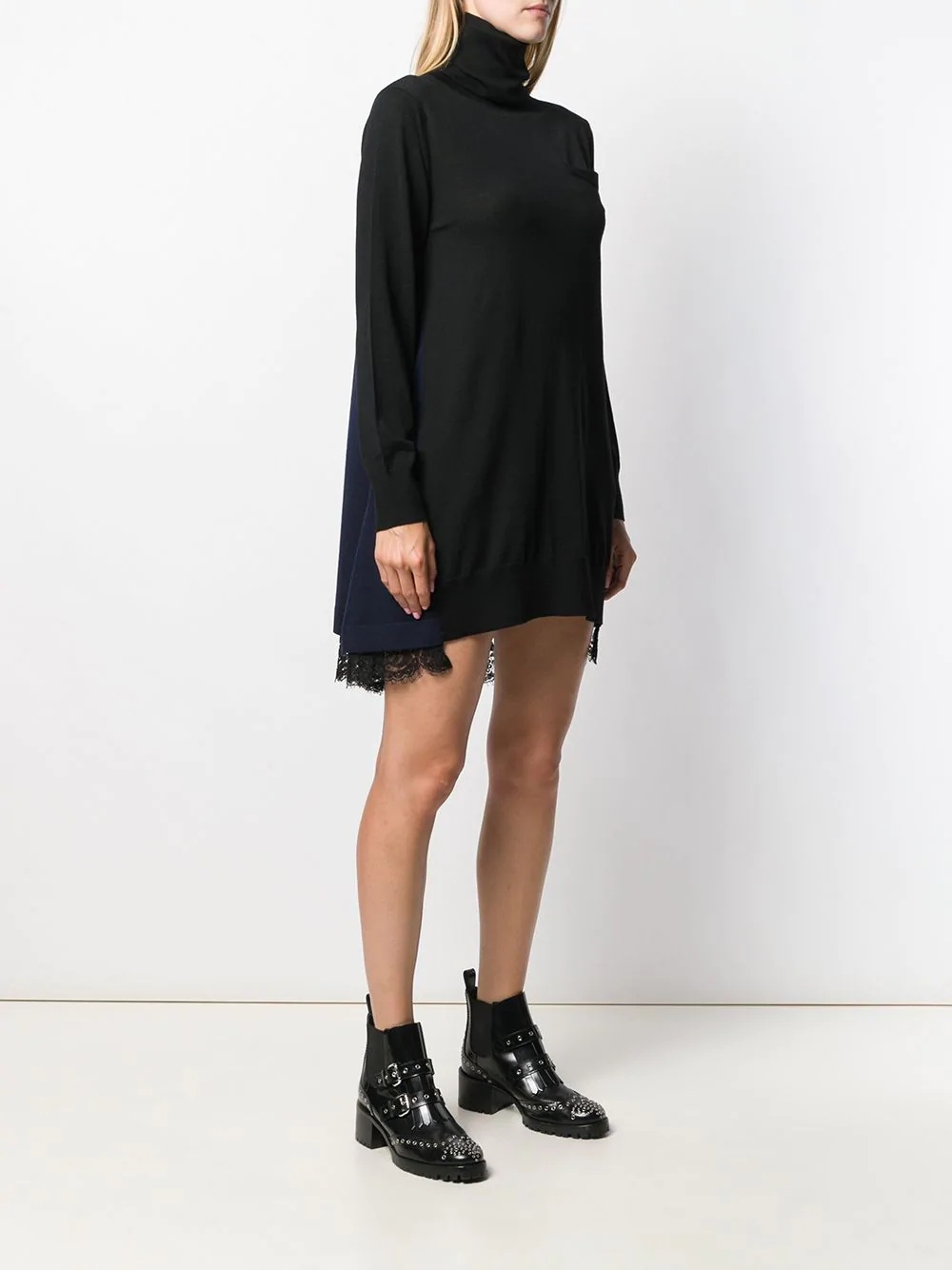 roll neck jumper dress - 3