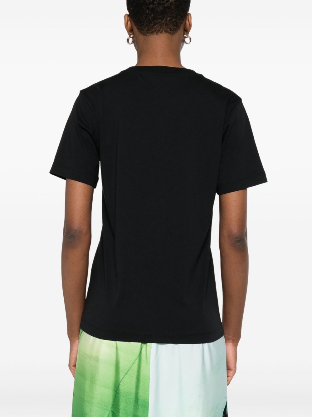 fluffy logo T-shirt - 4