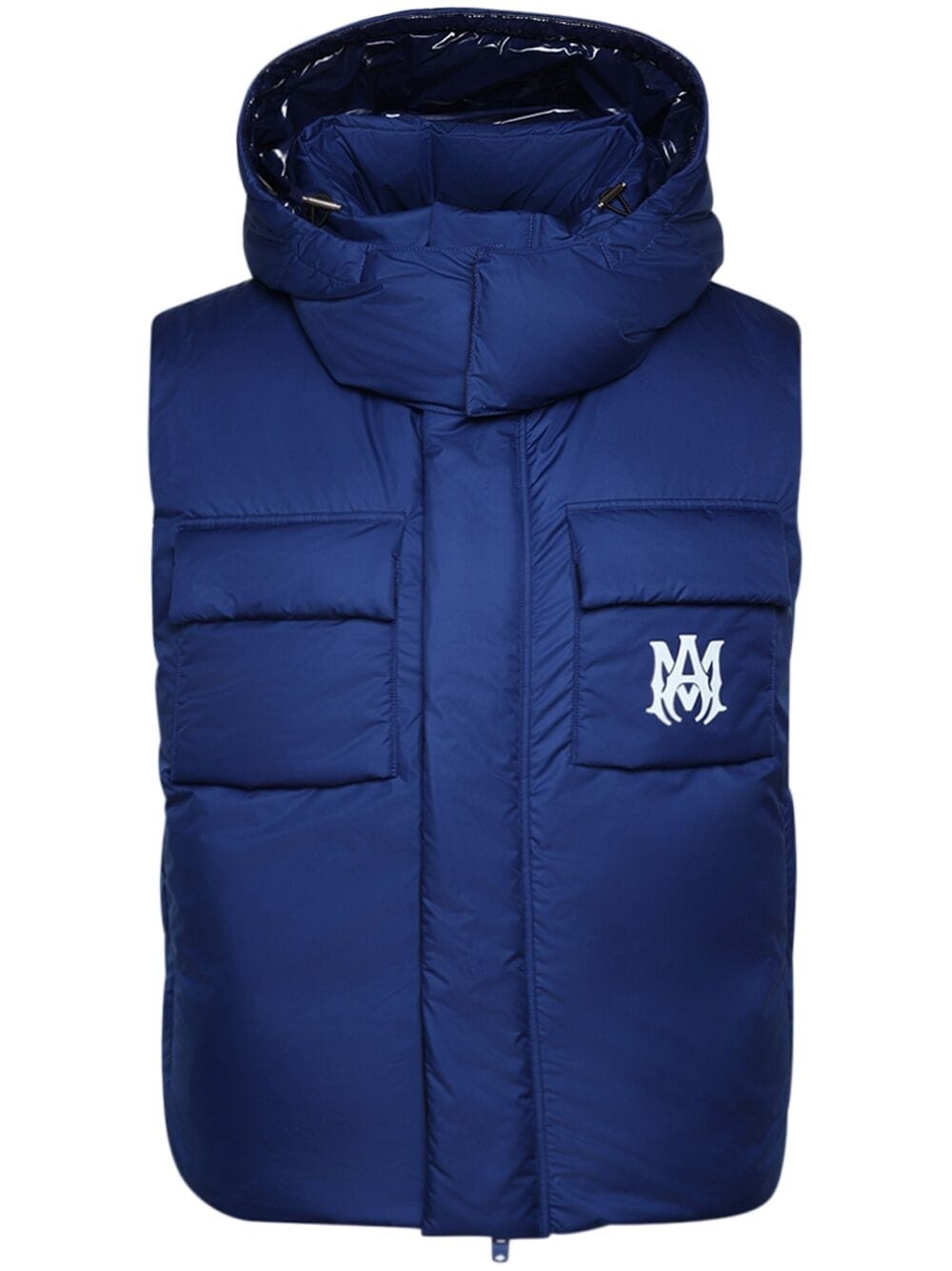 logo-embroidery padded gilet - 1