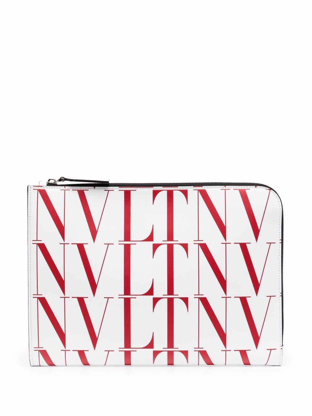 VLTN logo-print clutch bag - 1