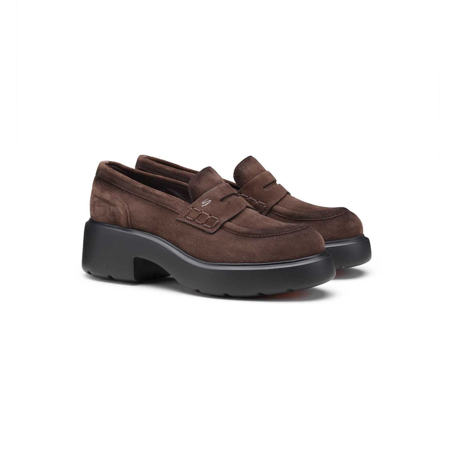 Women's black leather Easy penny loafer - 2