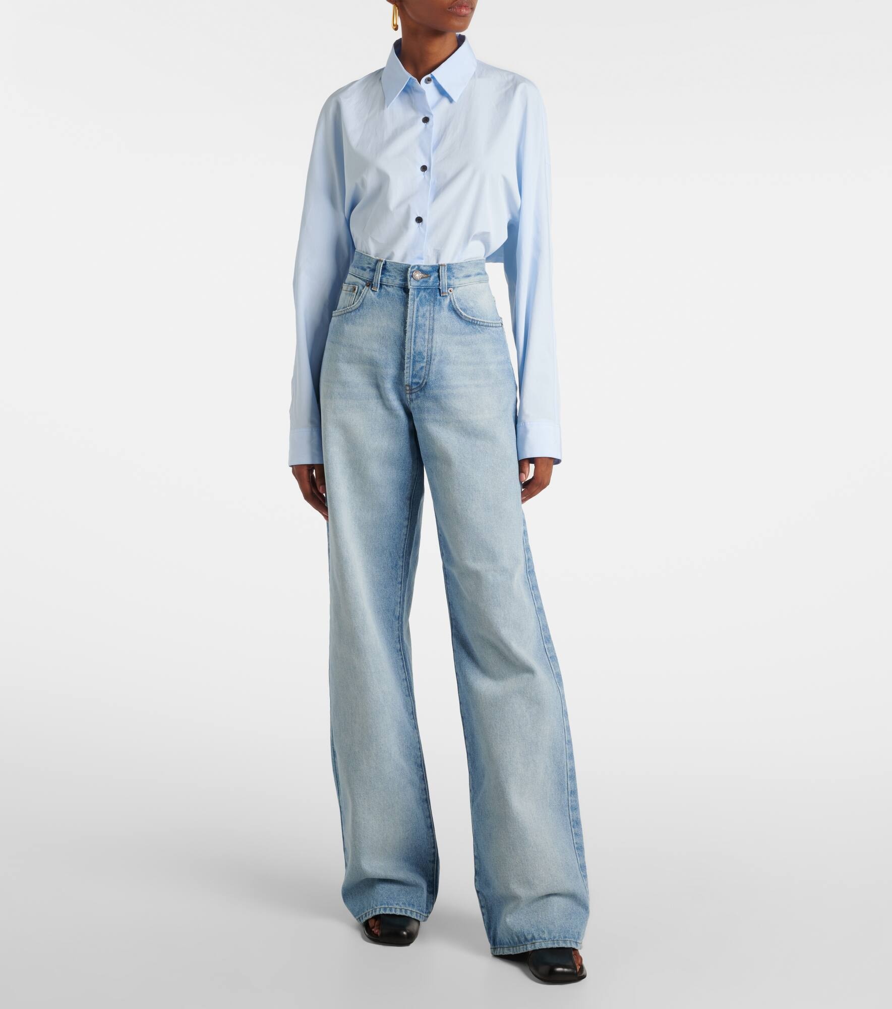 High-rise straight jeans - 7