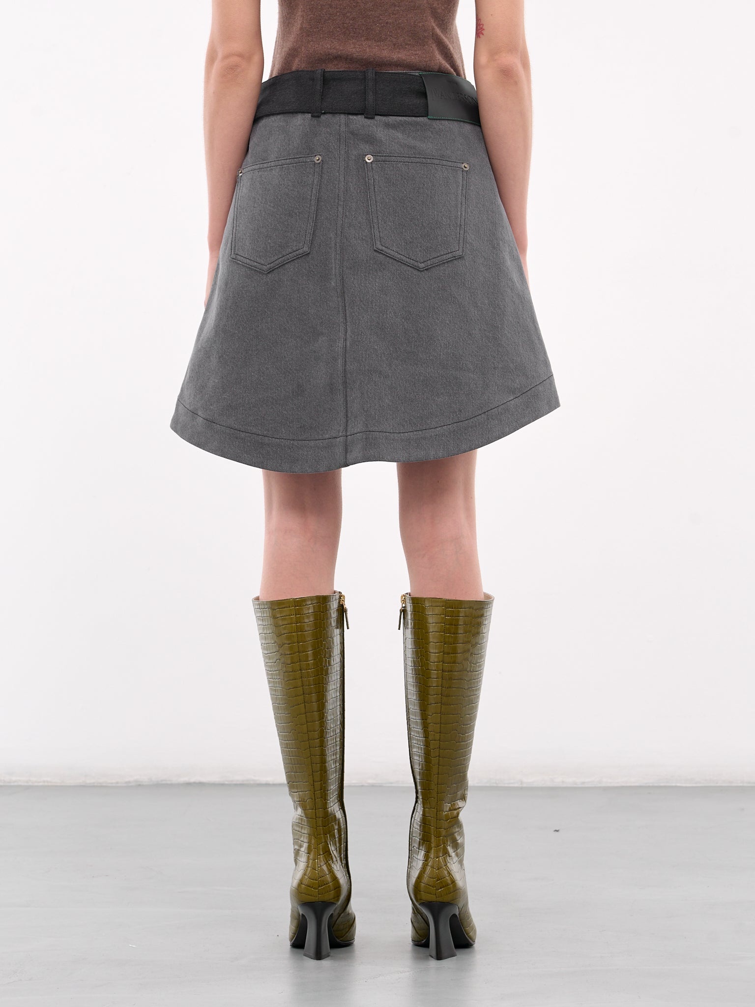 Paneled Mini Skirt - 3