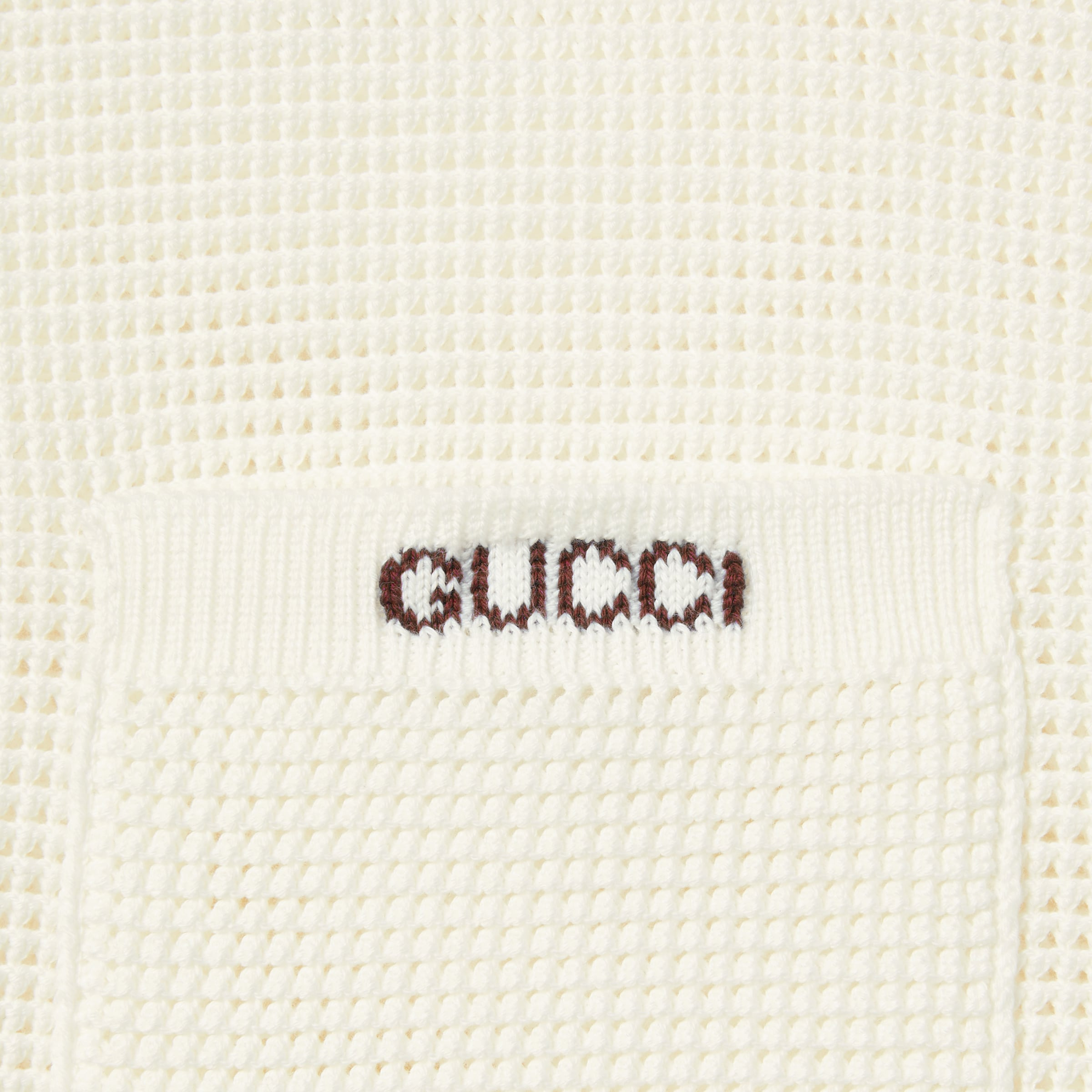 Cotton piquet polo shirt with intarsia - 7