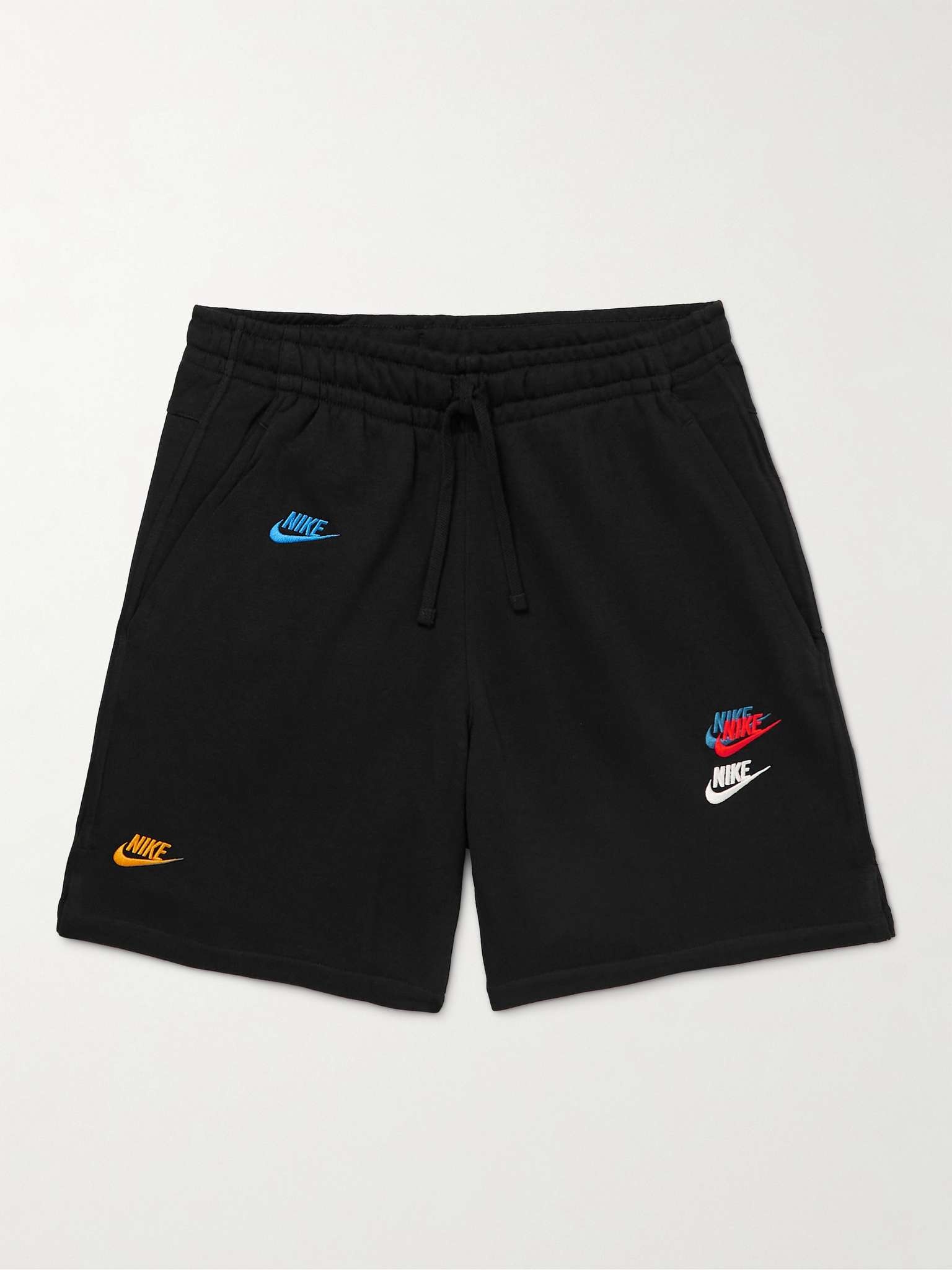 Sportswear Logo-Embroidered Cotton-Blend Jersey Drawstring Shorts - 1