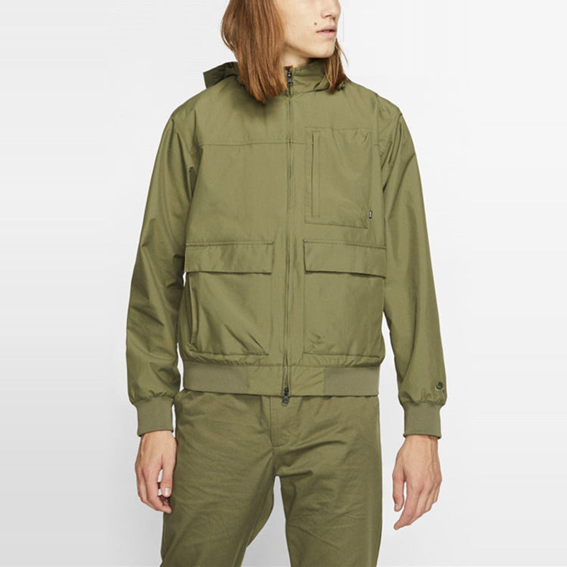 Nike Nike SB Skateboard Stay Warm vest Sports Hooded Jacket Green BV0976-222 outlook