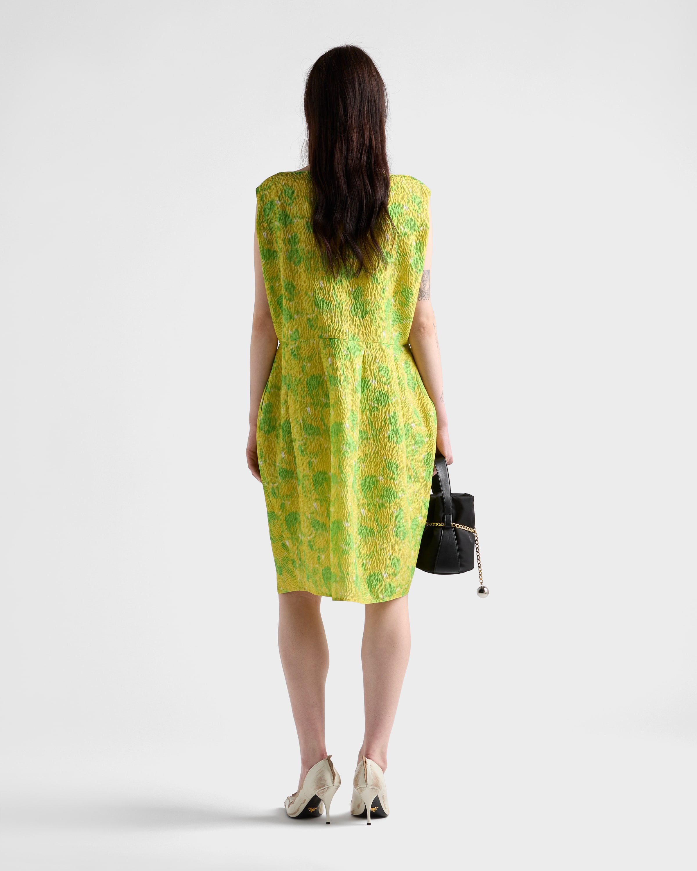 Floral print cloquet dress - 5