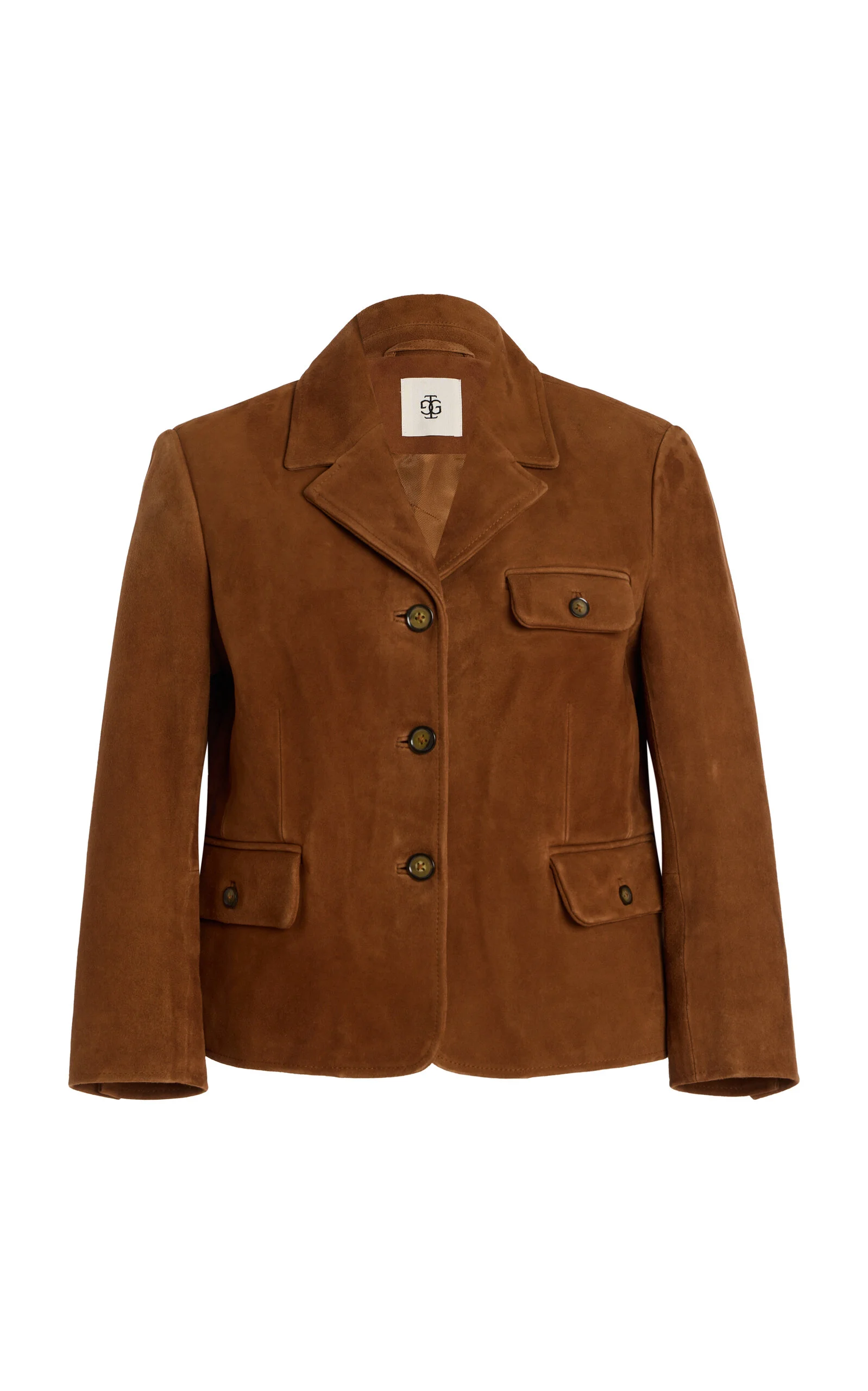 Goatskin Suede Jacket brown - 1
