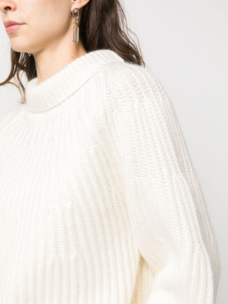 chunky-ribbed roll-neck jumper 5