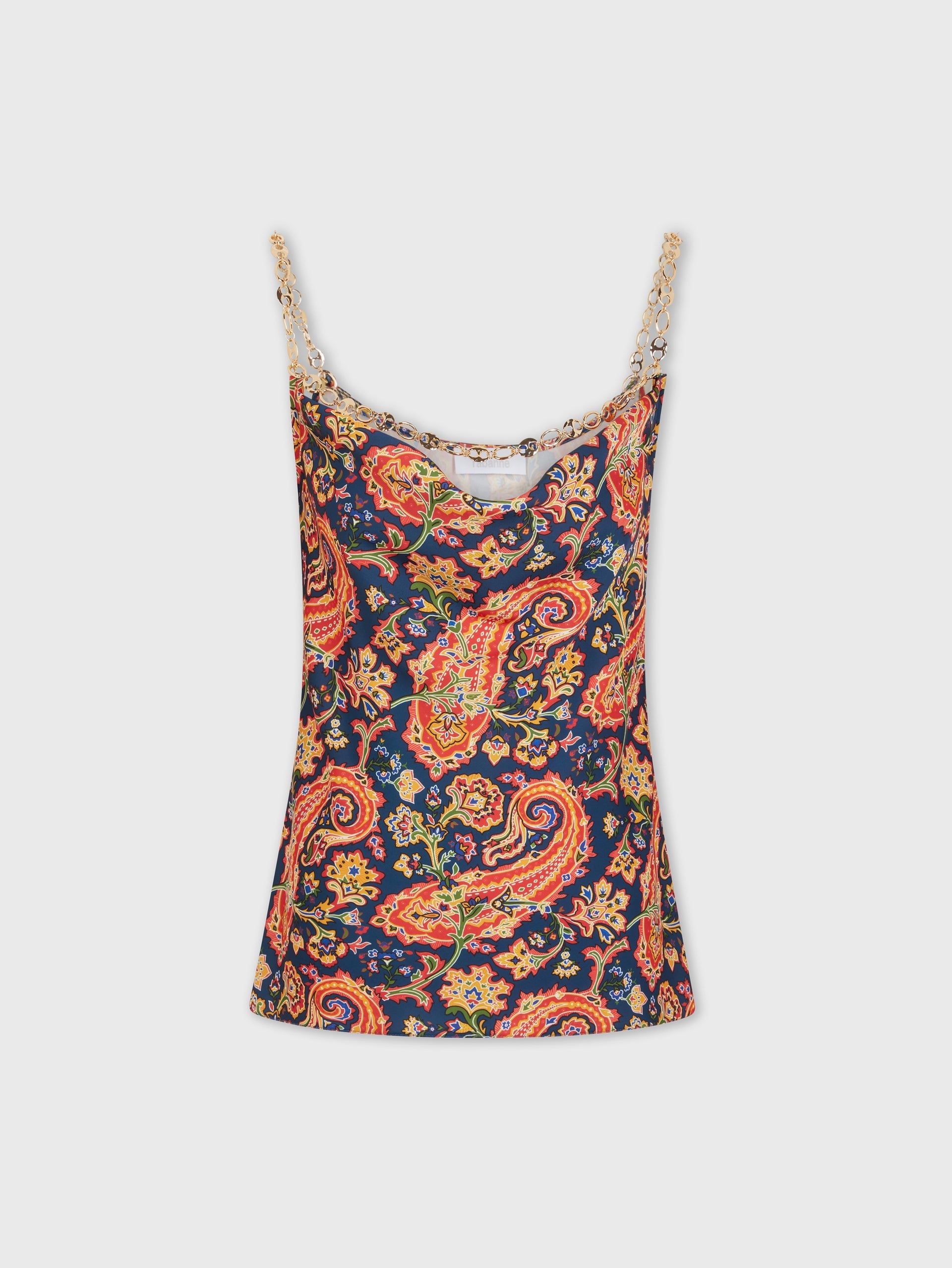 PAISLEY NUISETTE TOP WITH SIGNATURE EIGHT CHAIN - 1