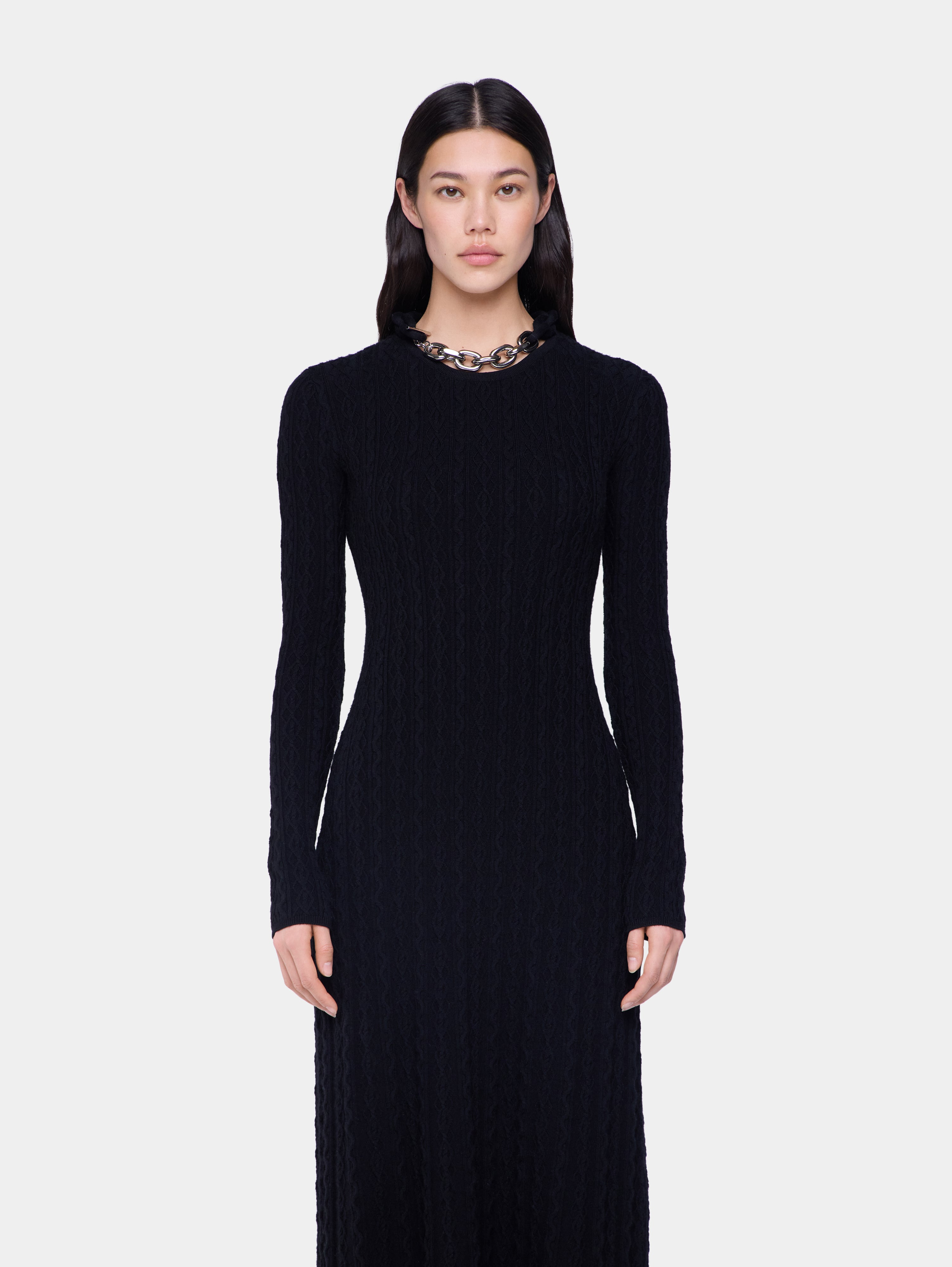 LONG DRESS IN WOOL - 4