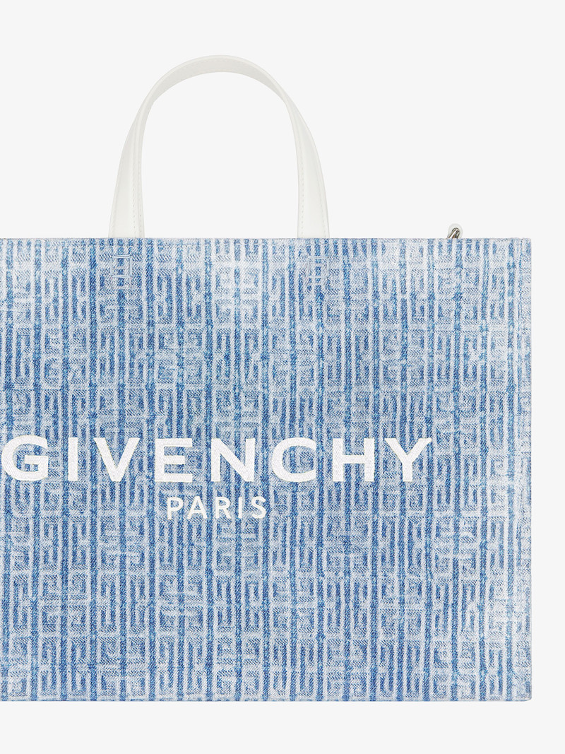 MEDIUM G-TOTE SHOPPING BAG IN 4G DENIM 6
