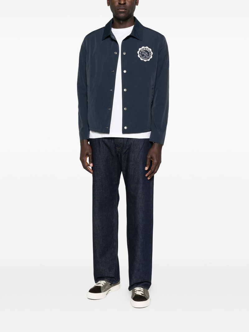 Diesel badge button jacket outlook