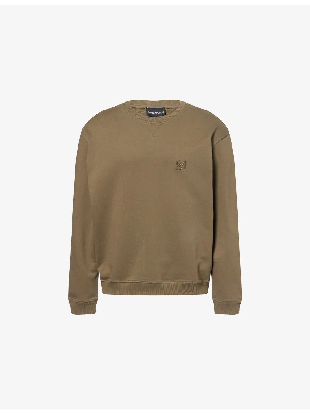 Tonal-Logo Relaxed-Fit Cotton-Jersey Sweatshirt - 1