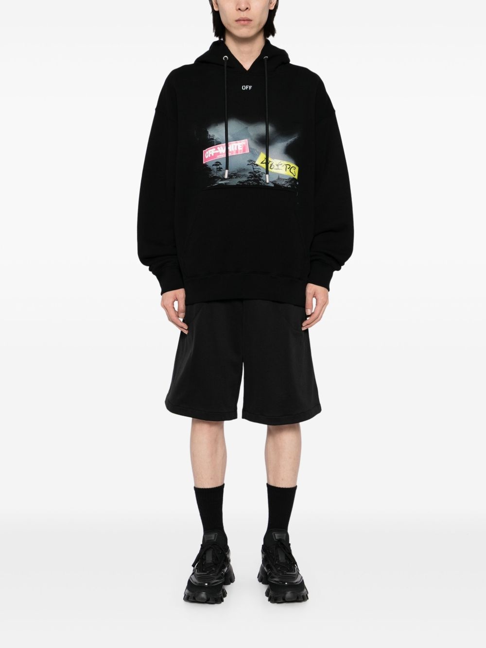 graphic-print hoodie - 2