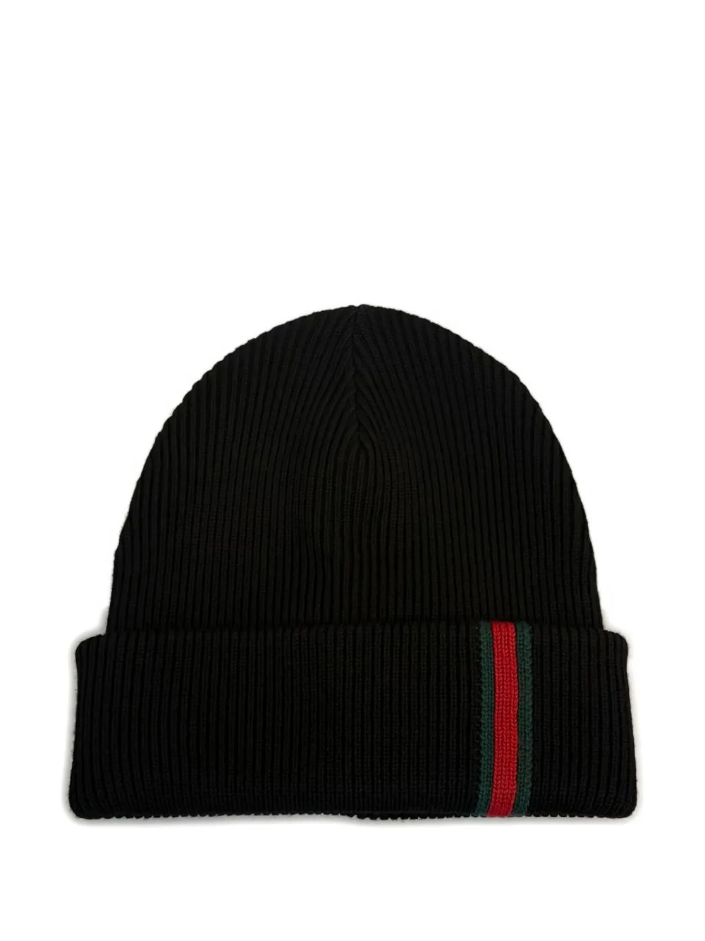 Gucci Men Web Detail Wool Beanie - 1