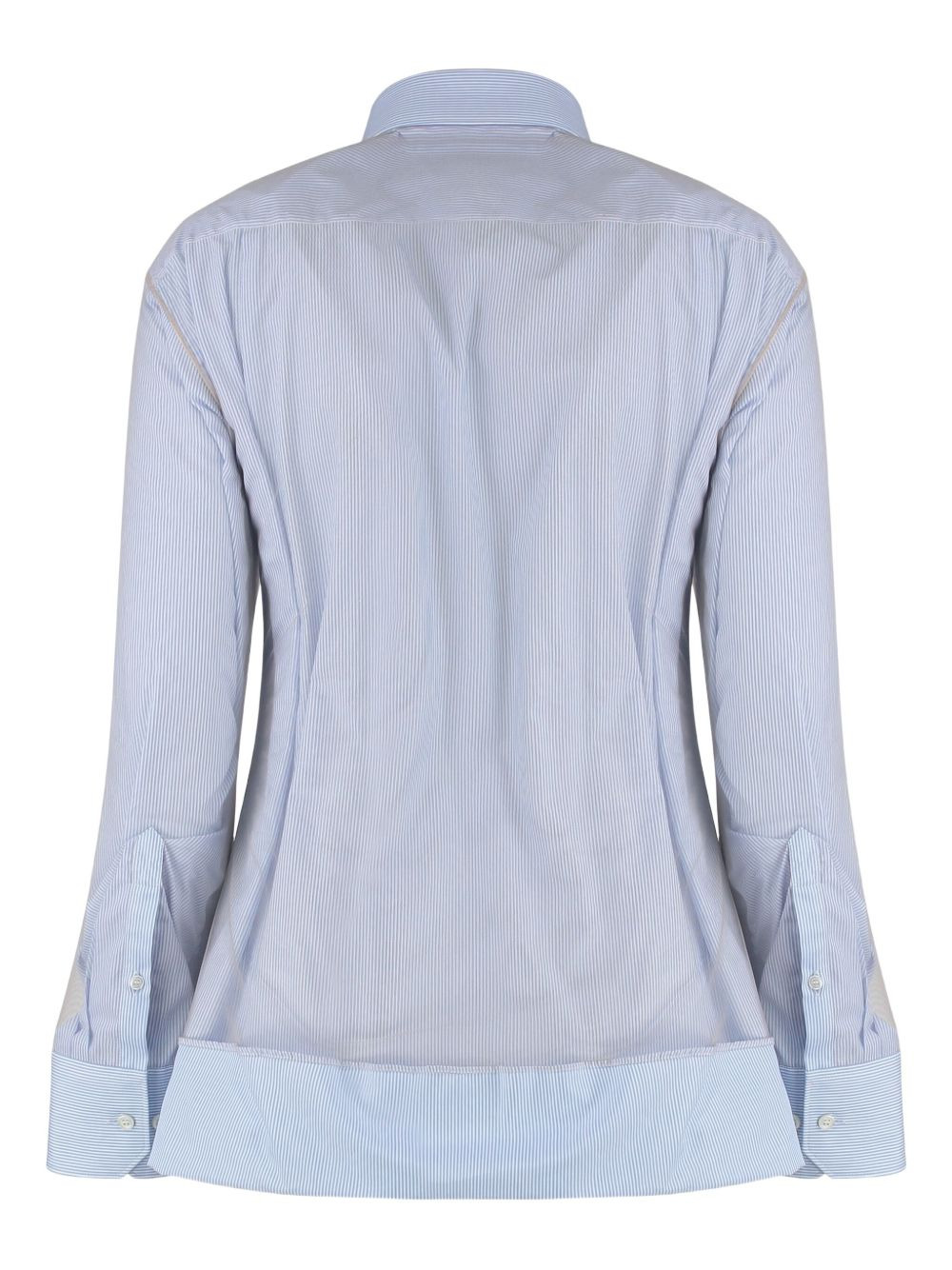 striped gathered shirt - 2