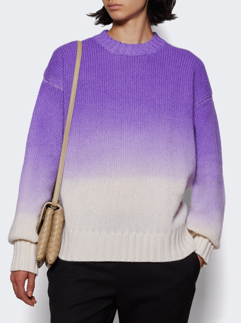AMIYA Relaxed Classic Sweater Lilac And Ivory outlook