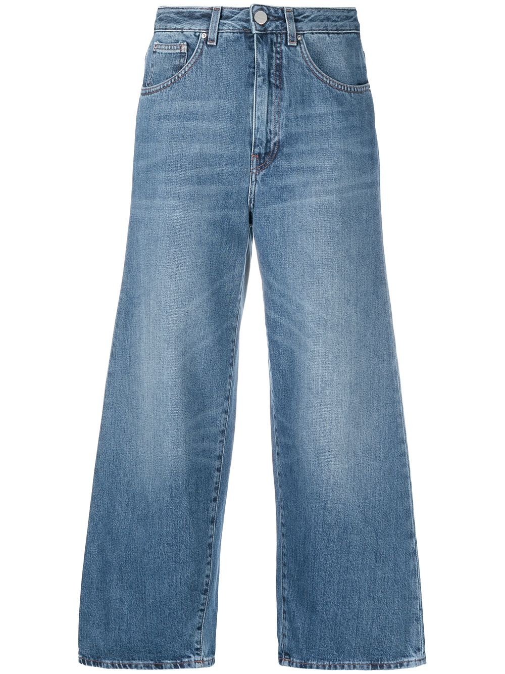 cropped wide-leg jeans - 1