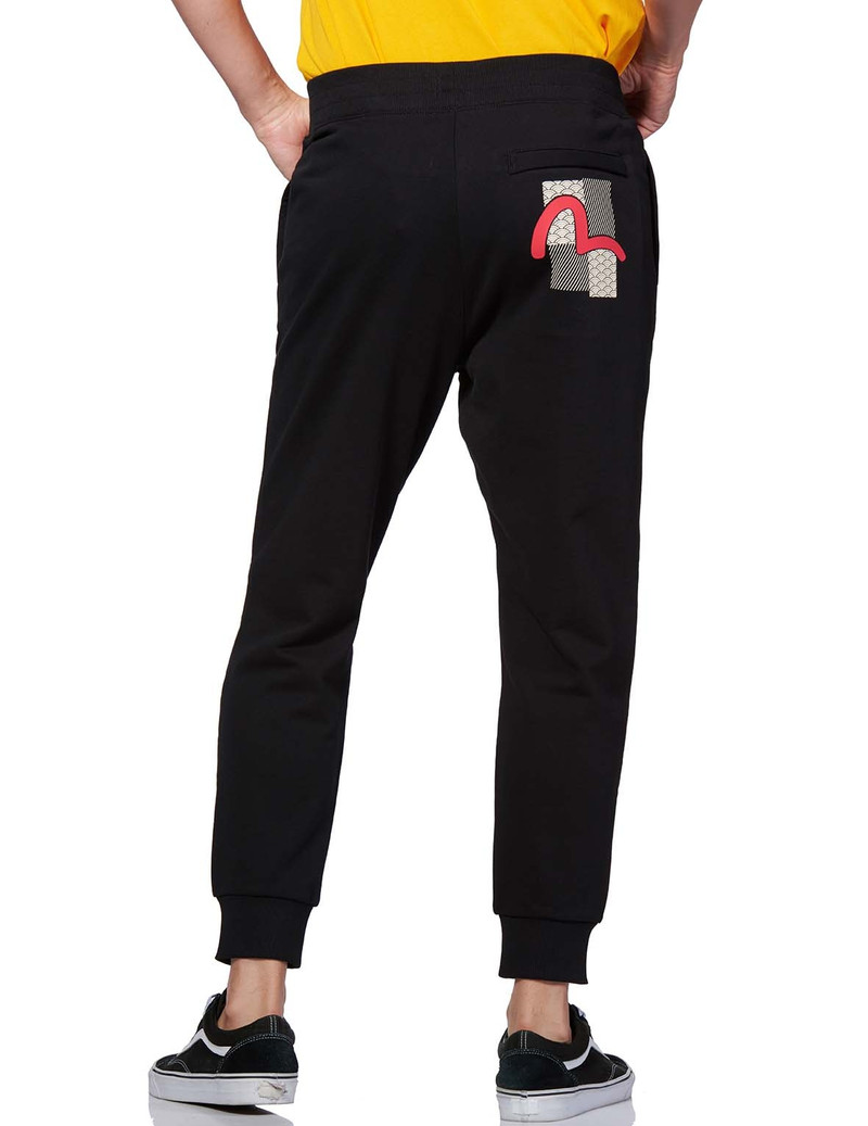 SEAGULL AND PATTERN COLLAGE PRINTED SWEATPANTS 3