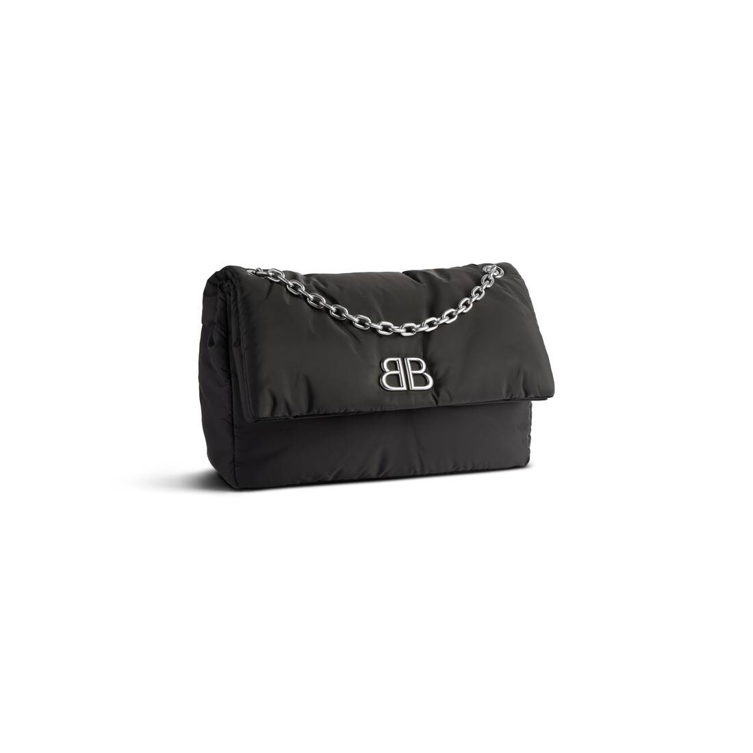 Women's Monaco Medium Chain Bag in Black - 2