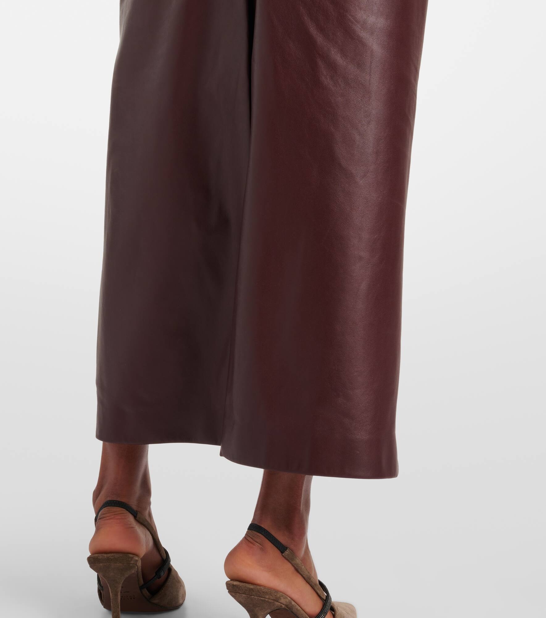 Leather maxi skirt - 5
