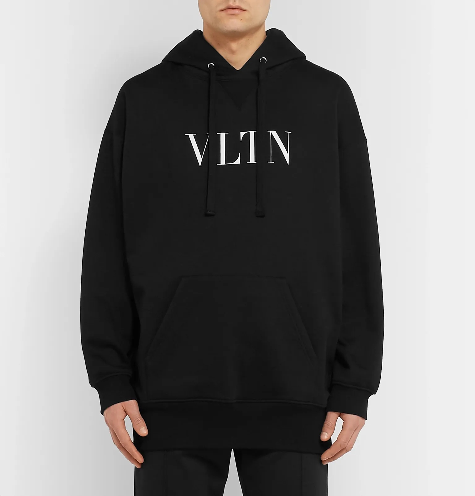 Oversized Logo-Print Loopback Cotton-Blend Jersey Hoodie - 4