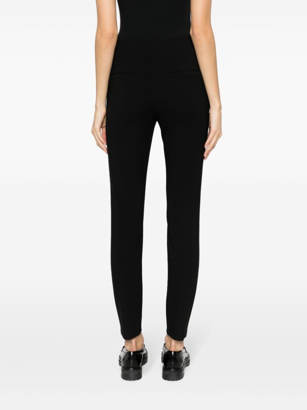 high-waisted cropped tailored trousers - 4