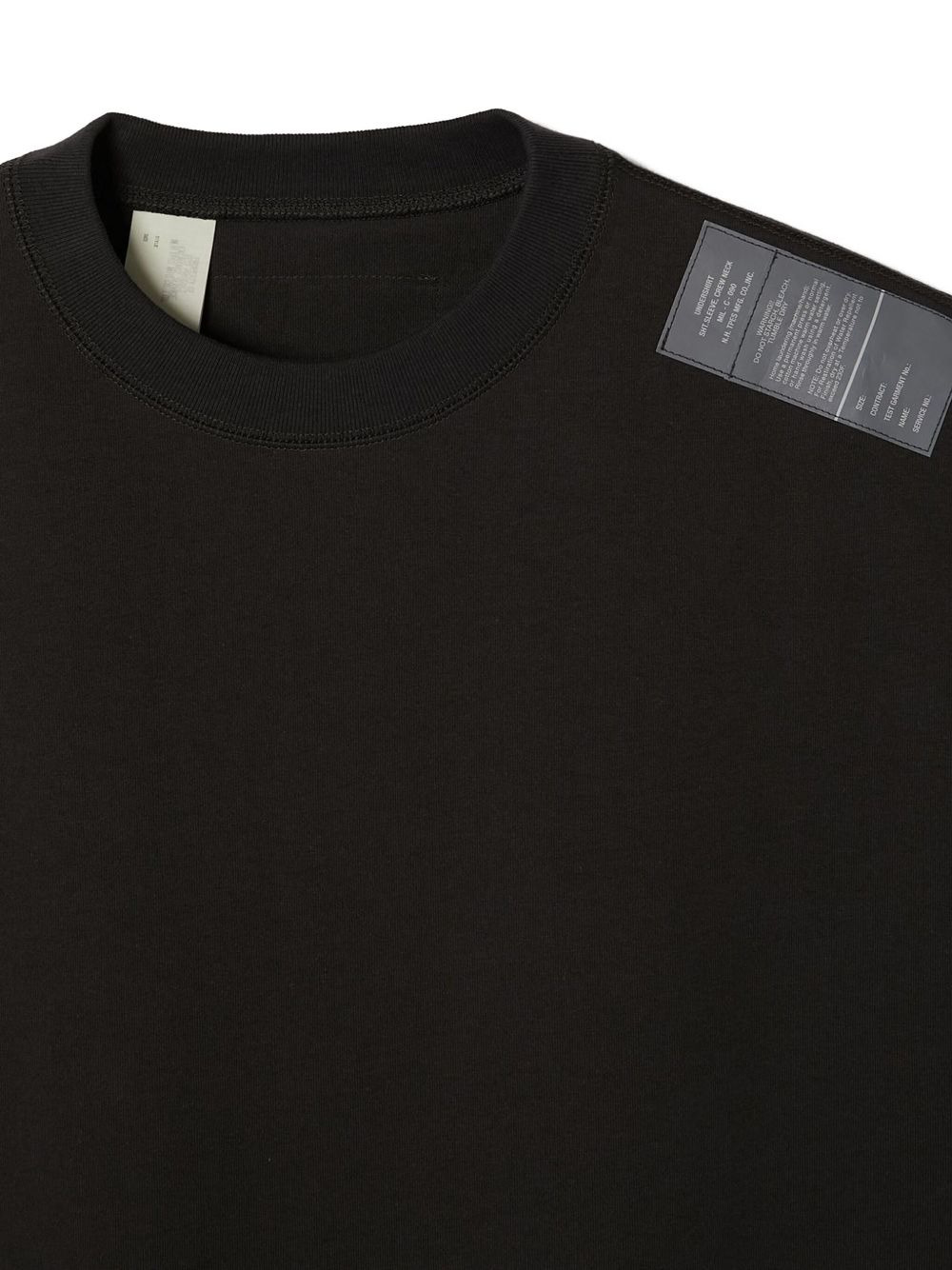 label-detail short-sleeve T-shirt - 3