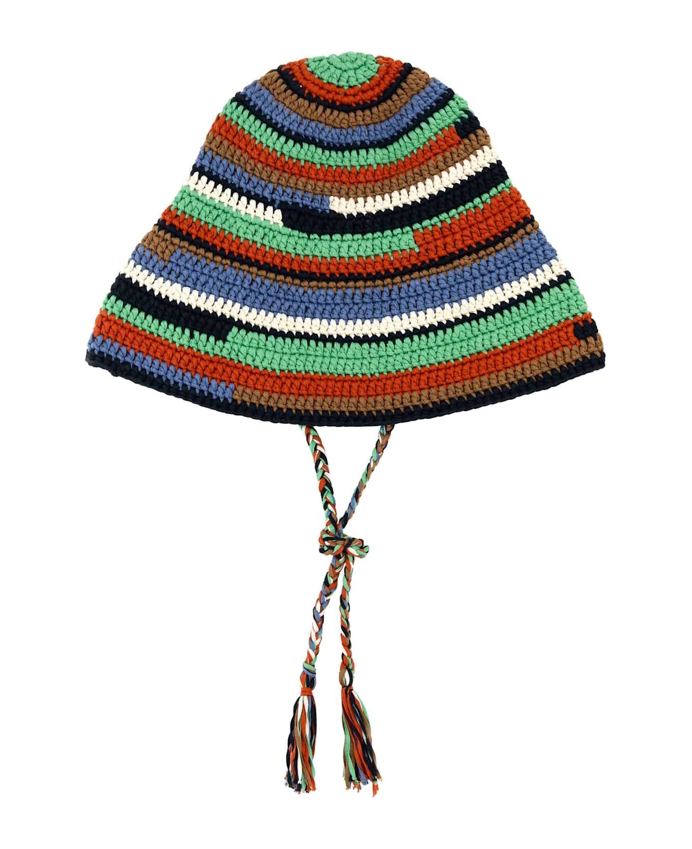 Multicolor Crochet Sunny Bucket Hat - 2