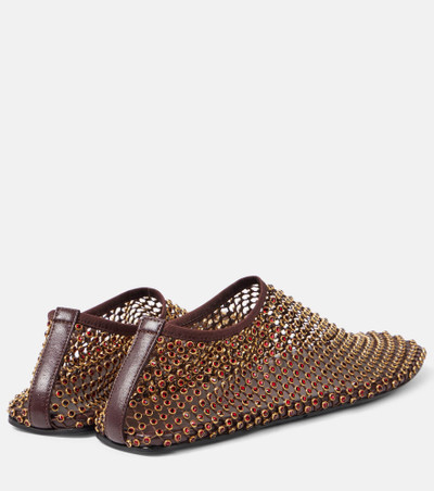 CHRISTOPHER ESBER Minette crystal-embellished ballet flats outlook