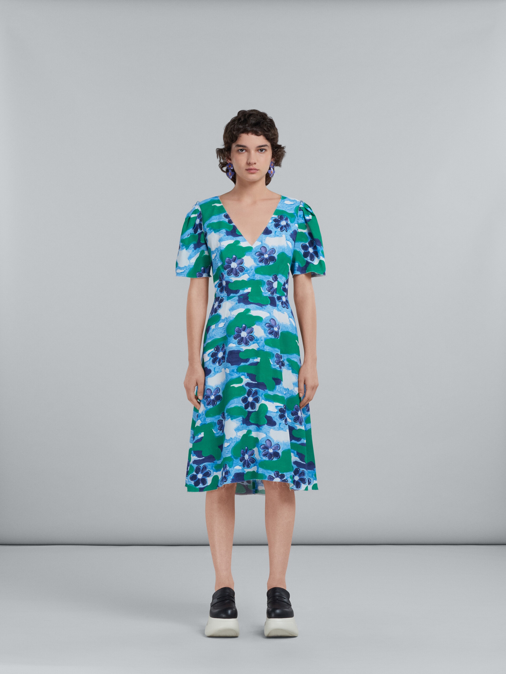 PRINTED CADY DRESS - 2