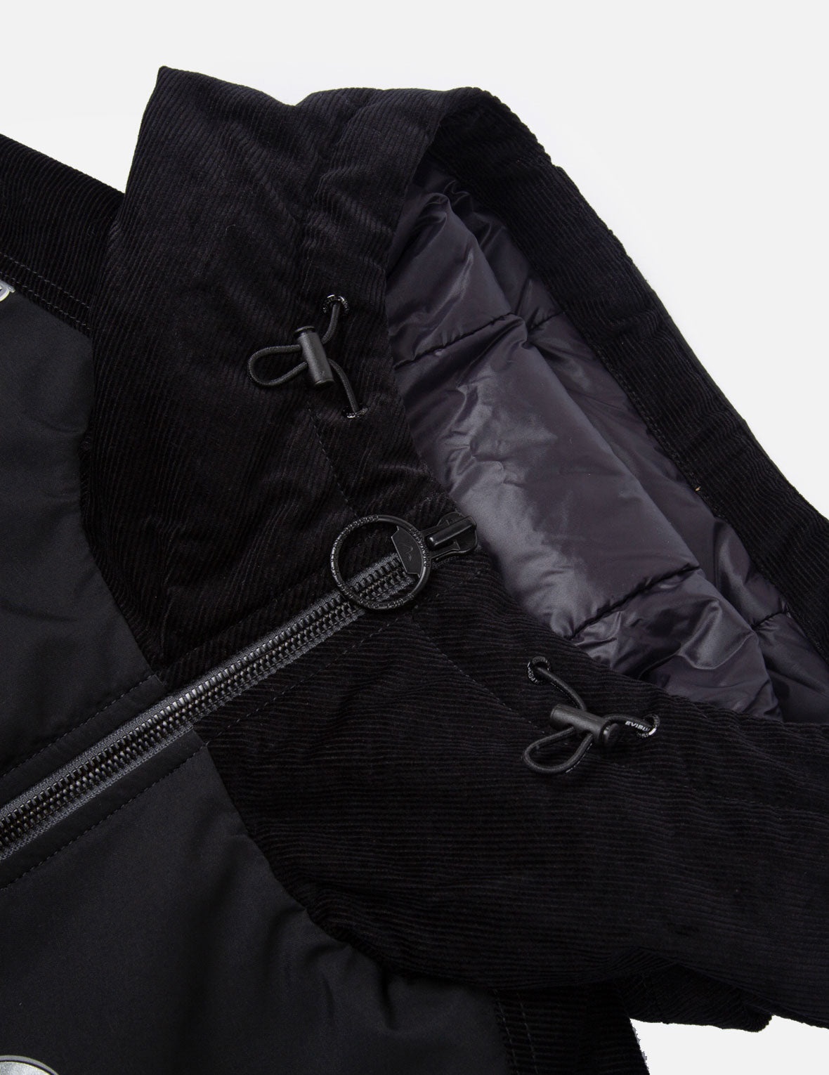 Mixed Fabric Padded Parka - 9