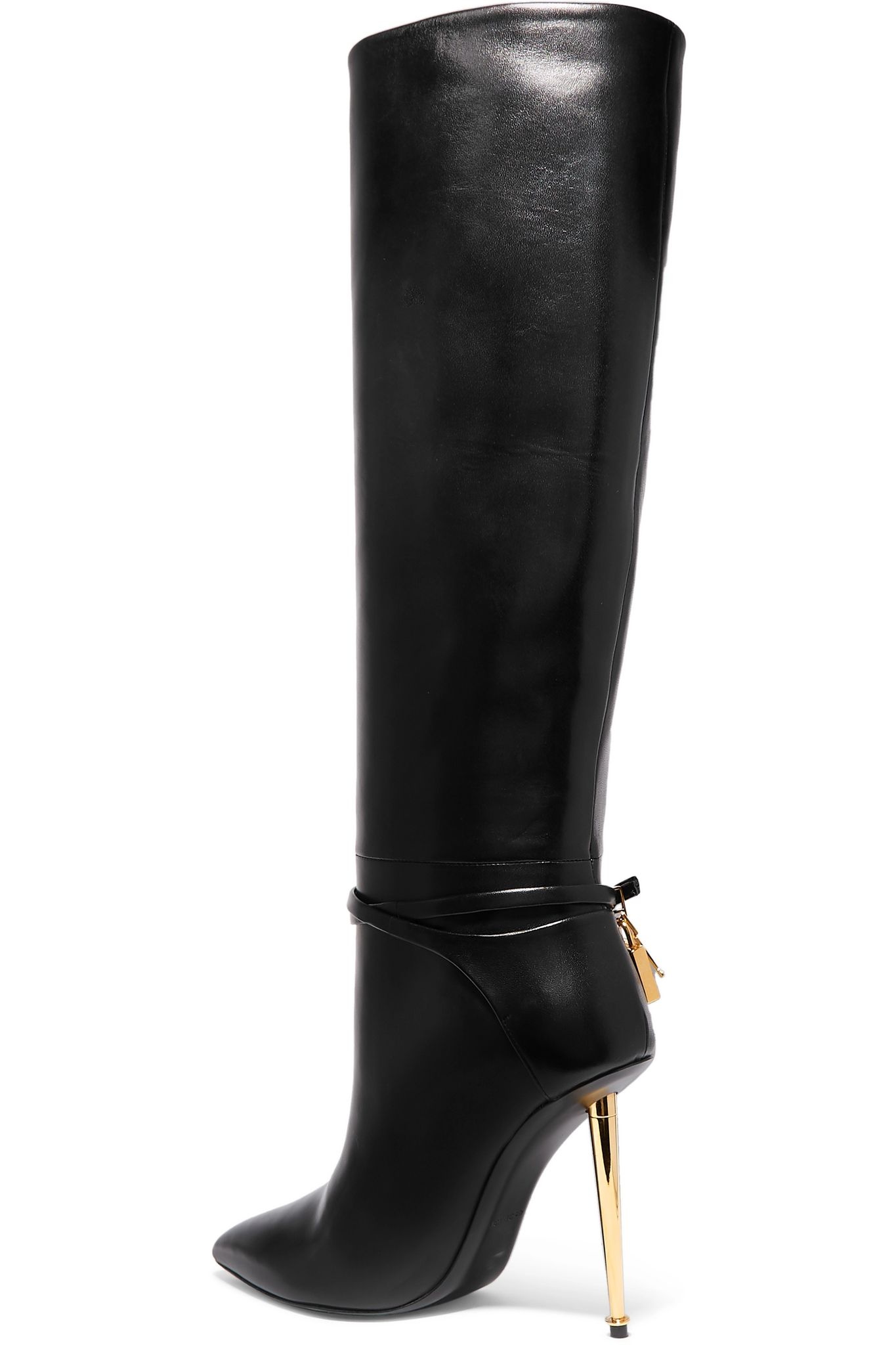 Leather knee boots - 4