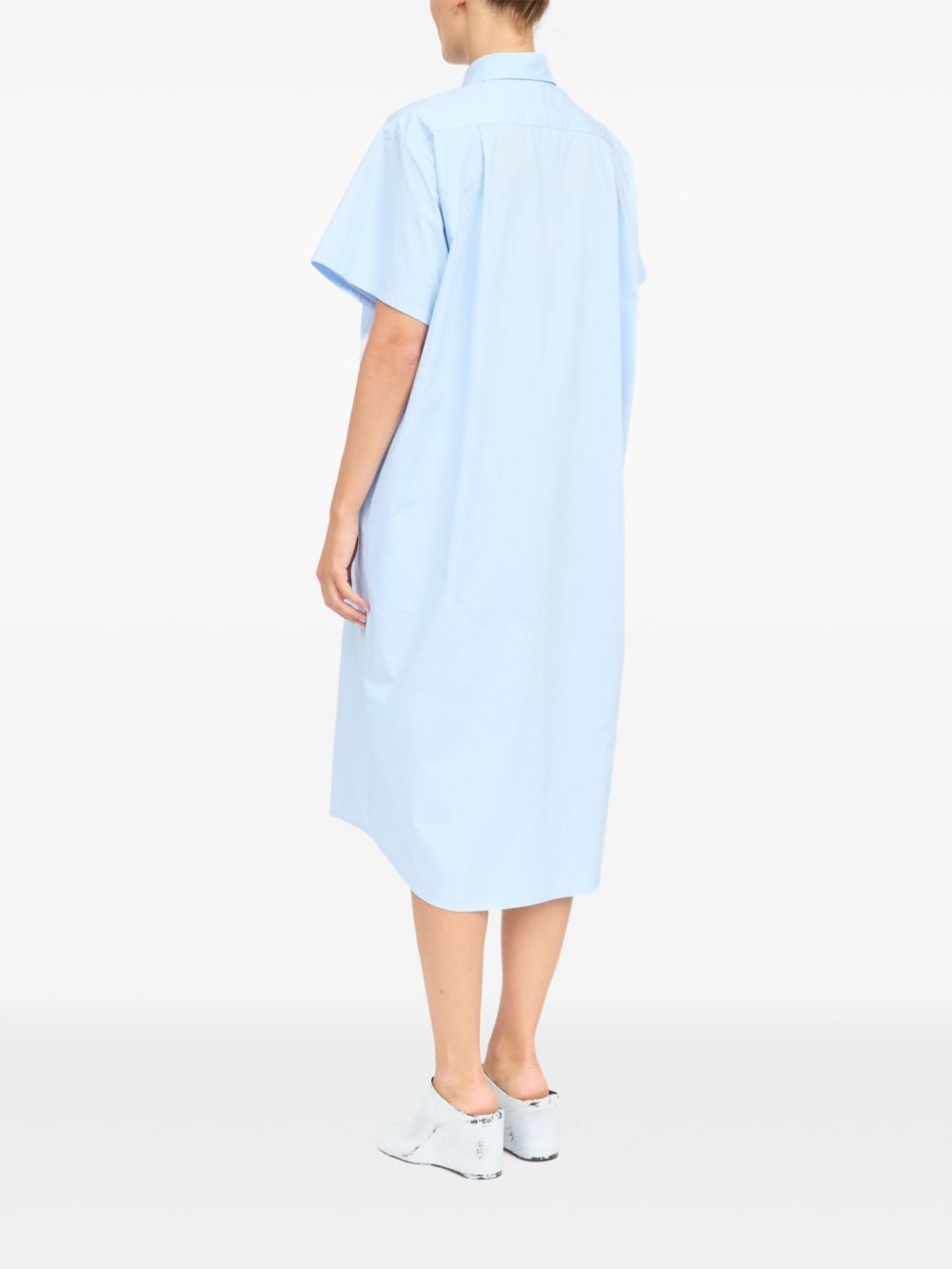 cotton shirt dress - 5