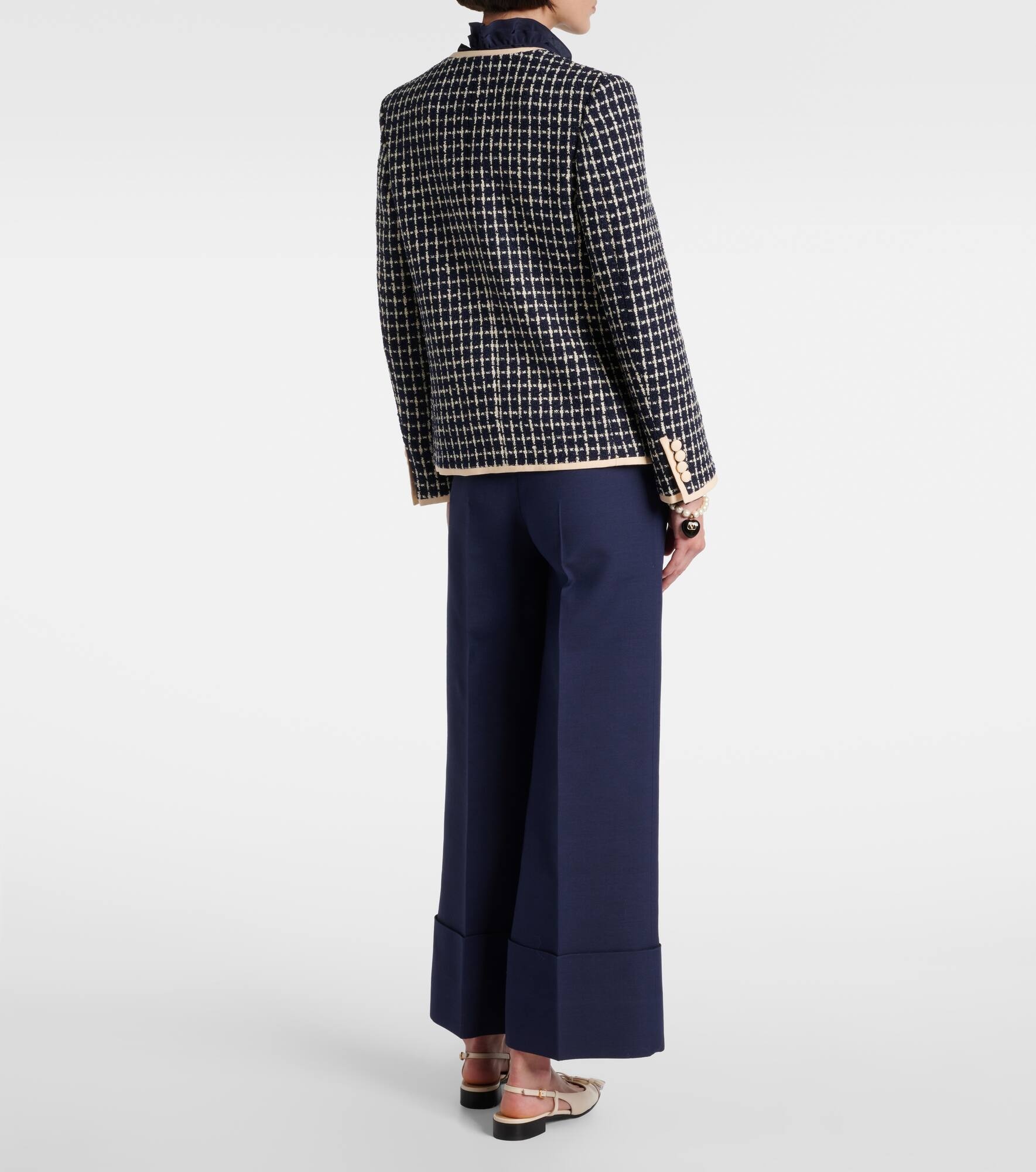 Wool and cotton-blend bouclé jacket - 3